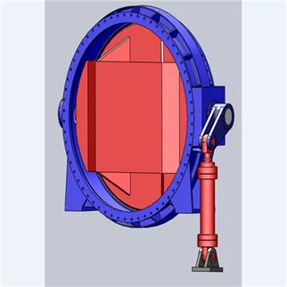 Vatnstúrbínuinntak vökvafiðrildaventill